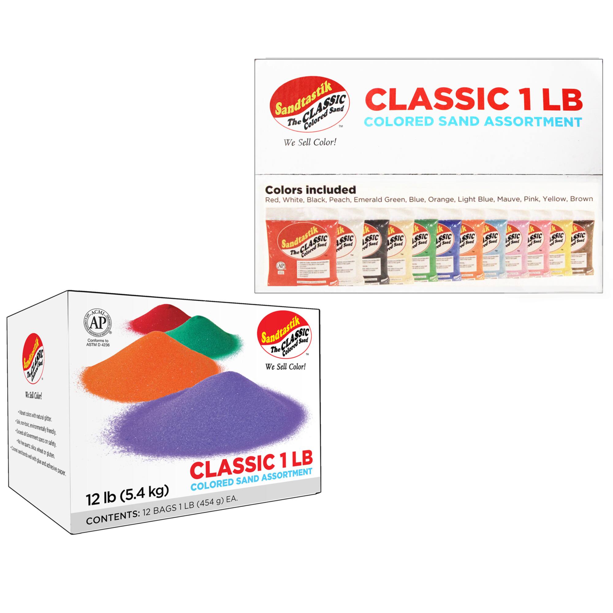 Sandtastik® Classic Colored Sand Assortment 1, 12ct.